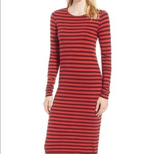 The Breton Stripe Midi Dress